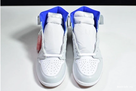 RACER BLUE JORDAN - 1 HIGH ZOOM WHITE RETRO 1014